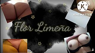 peruvian girl plays with dildo and toys alone at work