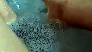 BBW Exposes Her Fat Pussy and Feet in the Tub