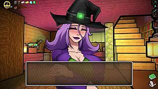 witch cosplay milf rides big tits in horny costume