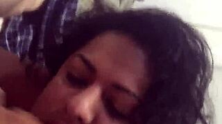 Sucking WHITE COCK to my friend in casual setting