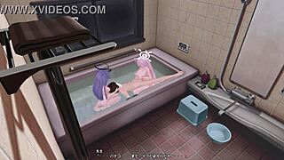 hanako yuka from blue archive enjoys a subtle titty fuck in hentai