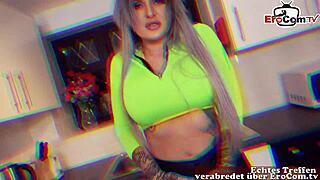 GERMAN SEX TOURIST DRAGS TATTOOED BUSTY BRIT TO SEX DATE!