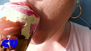 i suck ice cream just like a big cock!