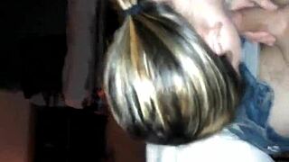 homemade webcam blowjob session with amateurs sucking cock