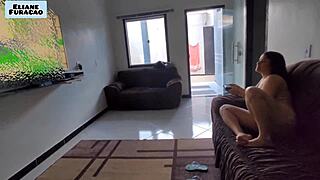 when its time for my fav game i show off to him so he fucks me lots