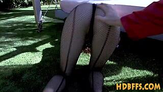 Teens in lingerie ride and get fingered at wild party.