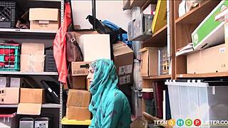 Arab Teen Audrey Royal Caught Shoplifting at Teenshoplifter. Her Small Tits Face Monster Cock Punishment.