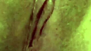 Dirty tattooed whore uses vibrator for insertion on hidden camera, showing her tits in solo fetish.