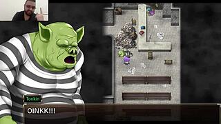 karryn is in prison in this hentai game, with big tits and ass