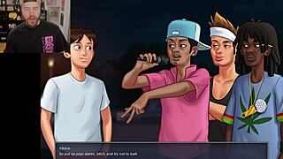 in summertime saga the dumbest reason she cant shower involves yoga and boobs