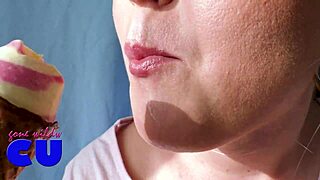 i suck ice cream just like a big cock!