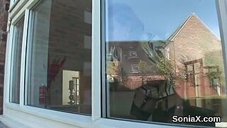 unfaithful british mature lady sonia flaunts her huge titties