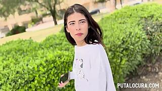 i caught that young colombian babe with small tits and pierced nipples in bedroom after workout