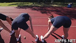 those legal age teen nymphs got wild and naughty fast