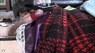 Quick Estim Orgasm Cumshot