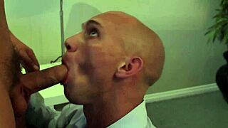 The Horny Gay Hunk In Uniform Sucks Cock And Fucks Ass In Office