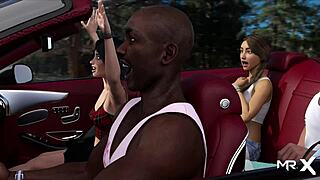 Beautiful bikini pool girls receive acting lessons in 3d hentai game.