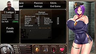 karryn is in prison in this hentai game, with big tits and ass