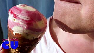 i suck ice cream just like a big cock!