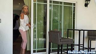 glamorous lesbian babe gets fingered while sharing steamy looks with her cute partner.