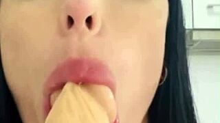 Hey, watch me get off with my huge sex toys!