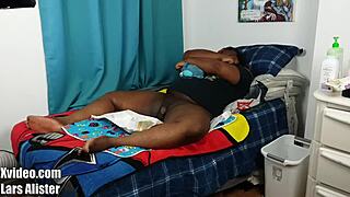 hey, wanna see how diaper wetting training goes with this ebony babe?