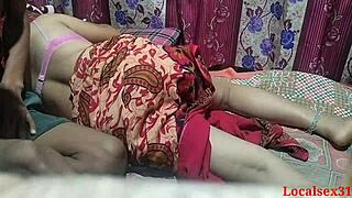 Indian Wife Drilled by Husband's Friend in Homemade Action?