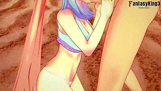 Kokomi in bikini during missionary POV scene from Genshin Impact short