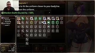 karryn is in prison in this hentai game, with big tits and ass