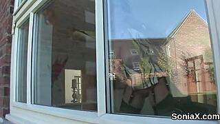 unfaithful british mature lady sonia flaunts her huge titties