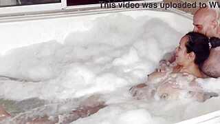 i peep on neighbors bathing with big cocks and asses in jacuzzi