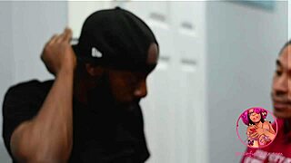 Hairy cheerleader gets DP from the football team in Omar’s video