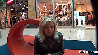 Charming Czech Girl Seduced in Shopping Centre.