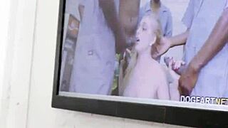 riley star turns 18 and tries bbc at the gloryhole. what do you think?