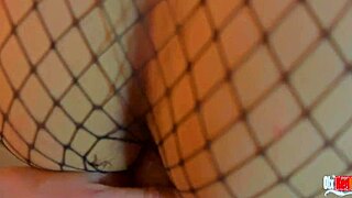 A pretty and fun young brunette helps a lucky man watch pornography