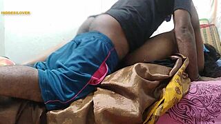 A young woman is given anal by her tutor in his home