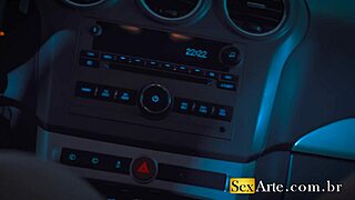 best sex in a car with zarah santti, gaping her pussy wide?