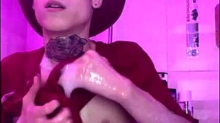 hot teen enjoys shower fun