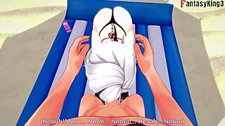 Arlecchino Hard Fucking in Bikini on Beach