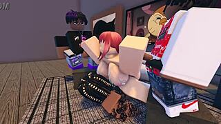 Makima Gets Blacked and Gangbanged Hard on Roblox Platform
