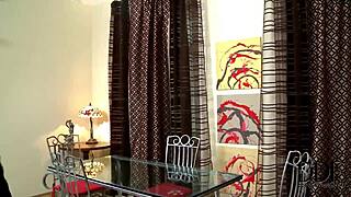 Horny young Kitty Jane gives a blowjob to the pizza guy.