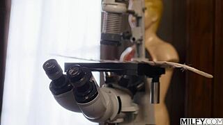 Fit Blonde Teacher Millie Disciplines Bad Boy After School