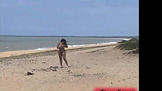 African Woman Shows Pussy on Porto Seguro Beach