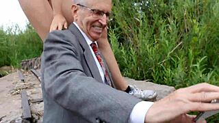 A live outdoor session features a nude woman with small tits in public