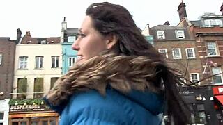 i can’t believe this beautiful slut is pissing in public and masturbating in working class london.