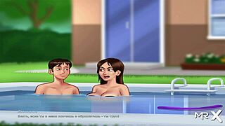 In SummertimeSaga episode 4 97, the milf character constantly desires the big dick