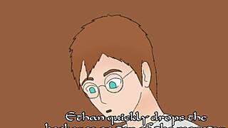 Dirty scene of book lovers in the library