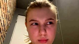 Woman masturbates in public with dildo