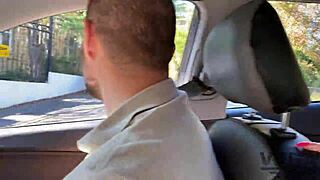 whore lost in forest gets cum from three strangers