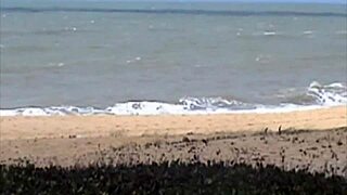 African Woman Shows Pussy on Porto Seguro Beach